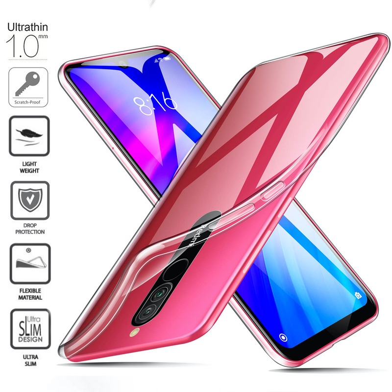Silikoninis dėklas 1.0 mm storio - permatomas (Redmi 8) Silikoninis dėklas 1.0 mm storio - permatomas (Redmi 8)